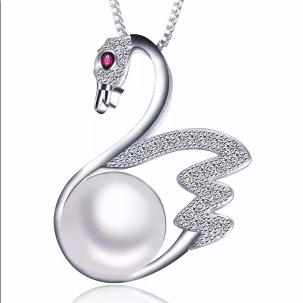 Sterling Silver Swan Necklace